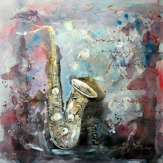 Musical Instrument oil painting